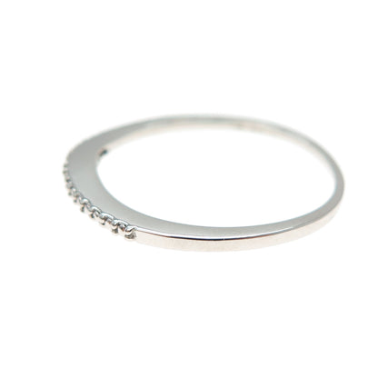 DBJ DEE BERKLE 925 Sterling Silver Real Diamond Stackable Ring Size 10