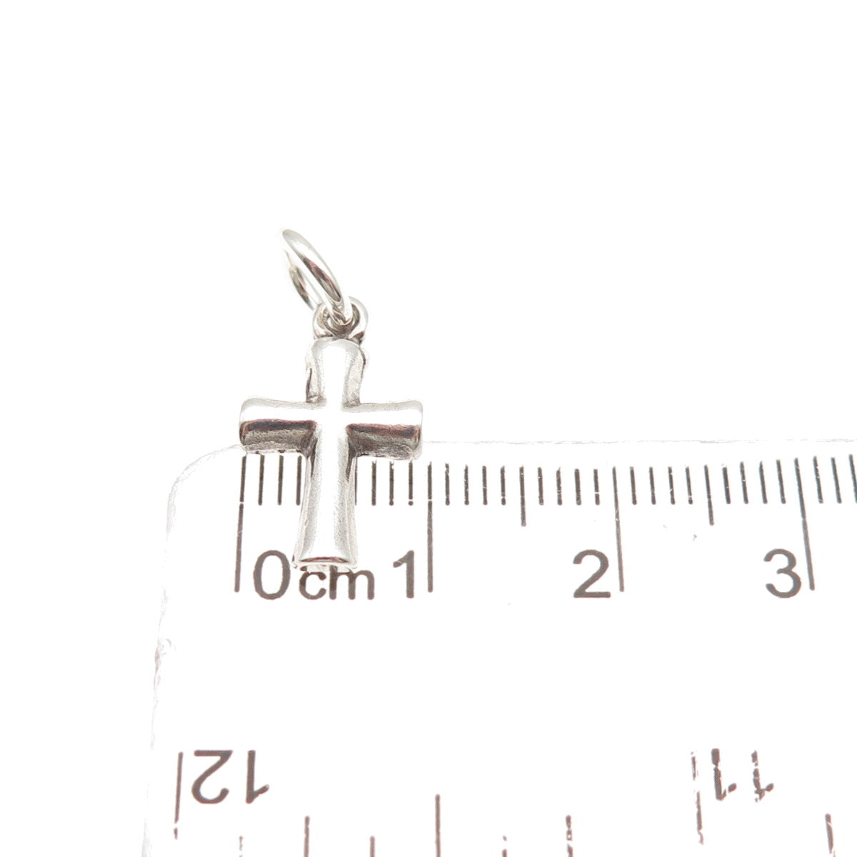 Sunwest 925 Sterling Silver Vintage Cross Oxidized Mini Charm Pendant