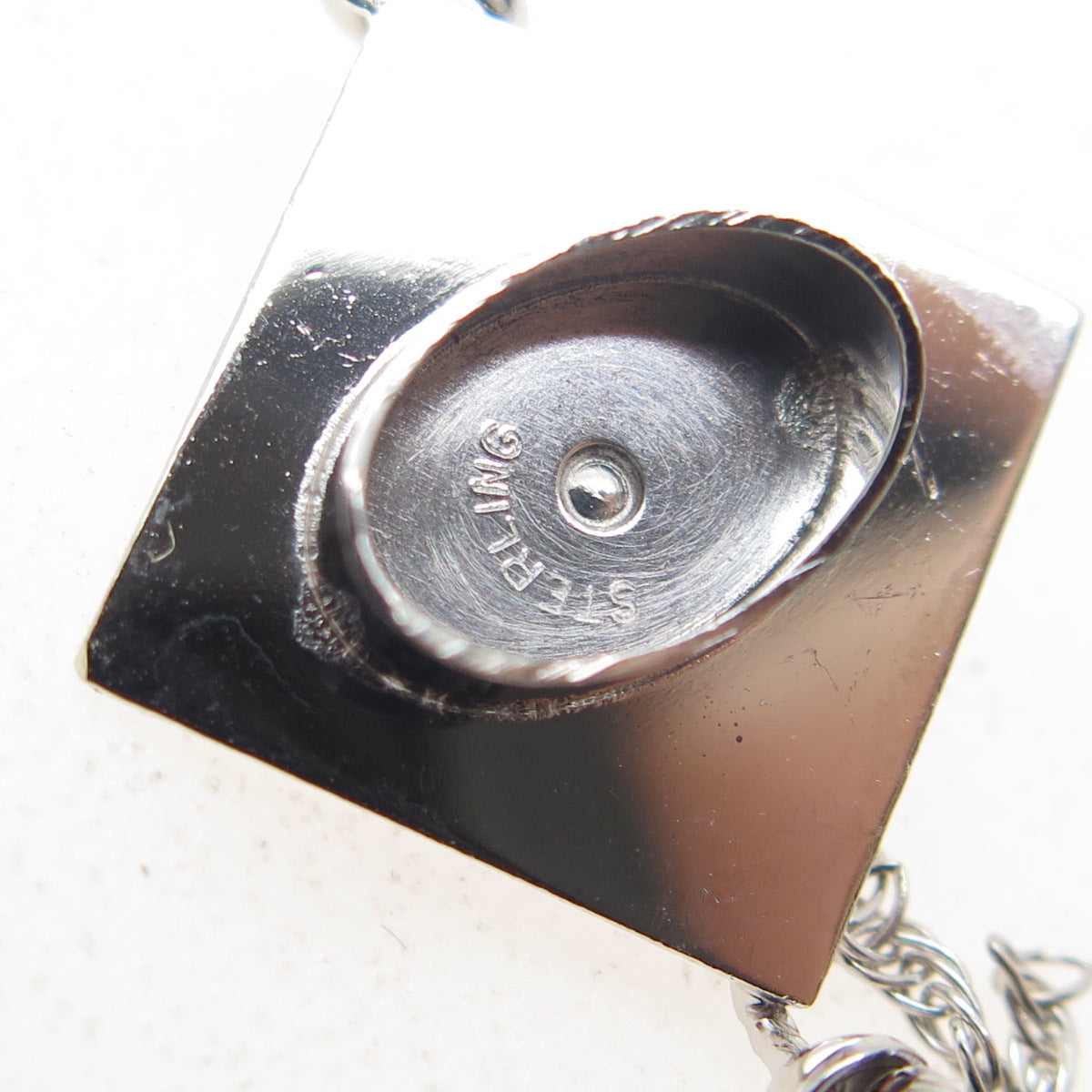 925 Sterling Silver Vintage Graduation Academic Cap 3D Charm Pendant