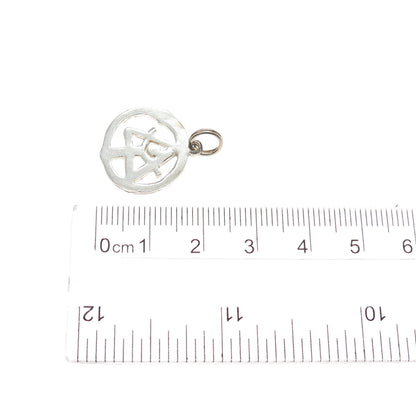 925 Sterling Silver Vintage Ancient Order Of Druids Charm Pendant