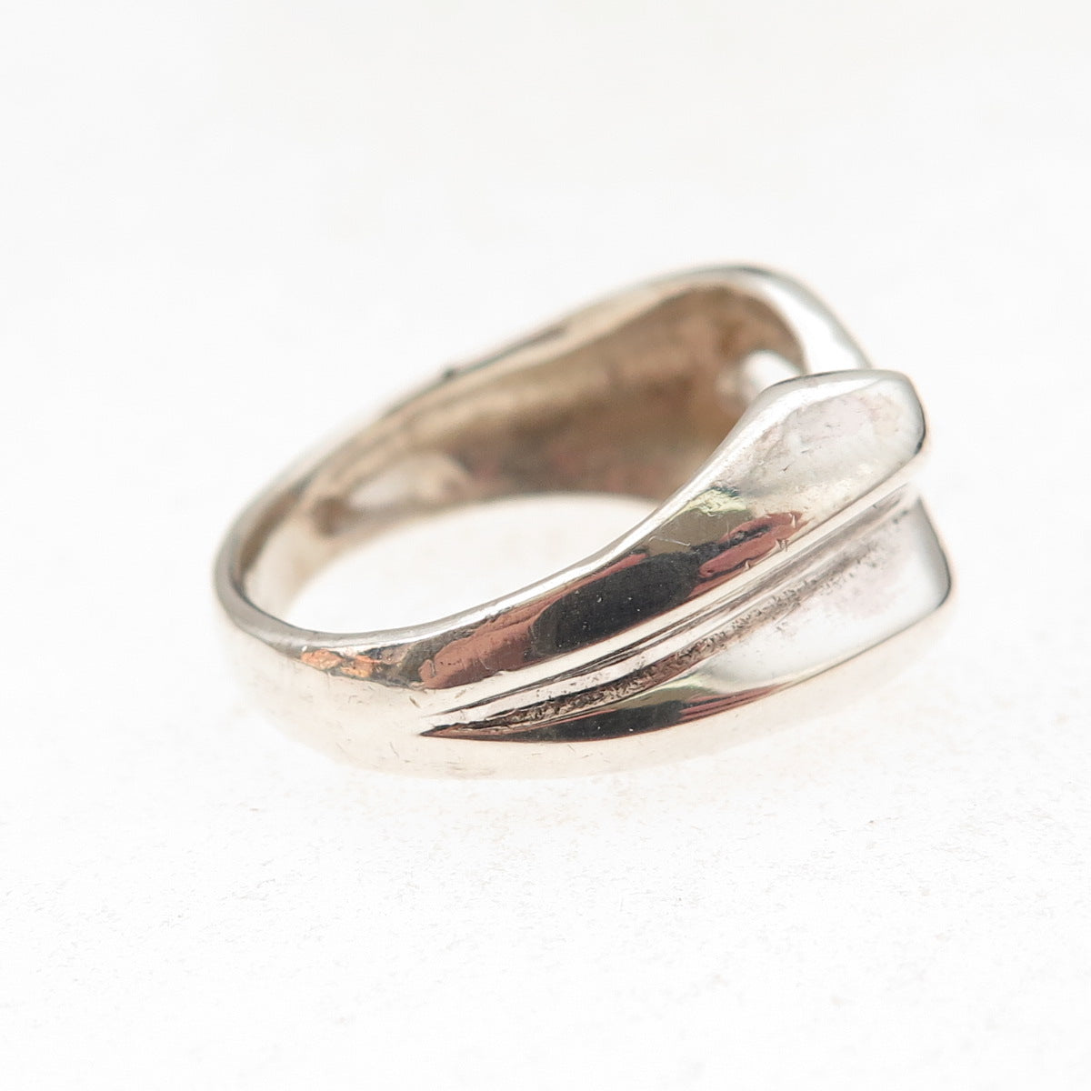 925 Sterling Silver Vintage Ichthys Religious Ring Size 6