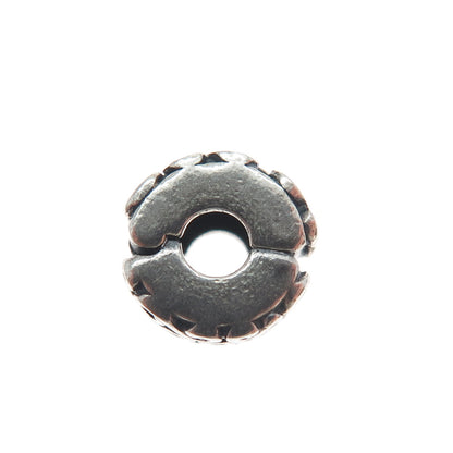 PANDORA 925 Sterling Silver Swirl Oxidized Clip Charm
