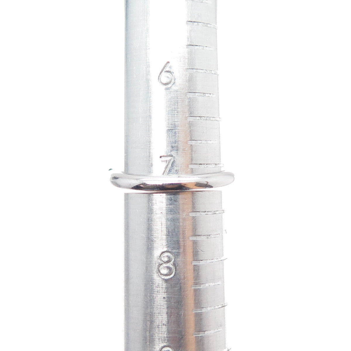 JOSEPH ESPOSITO 925 Sterling Silver Purple & White C Z Ring Size 7.25