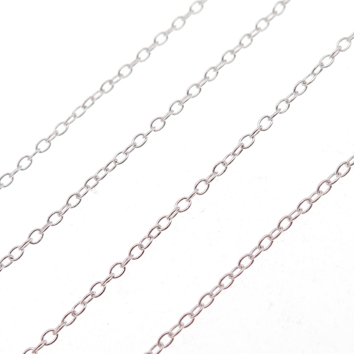 925 Sterling Silver Cable Chain Necklace 18"