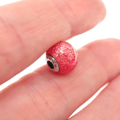 Pandora 925 Sterling Silver Enamel Essence Freedom Slide Bead Charm