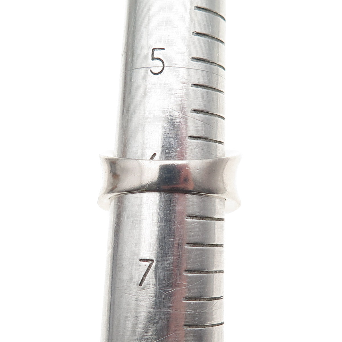 Sezgin 925 Sterling Silver Textured Modernist Ring Size 6.25