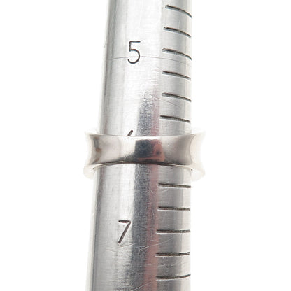 Sezgin 925 Sterling Silver Textured Modernist Ring Size 6.25