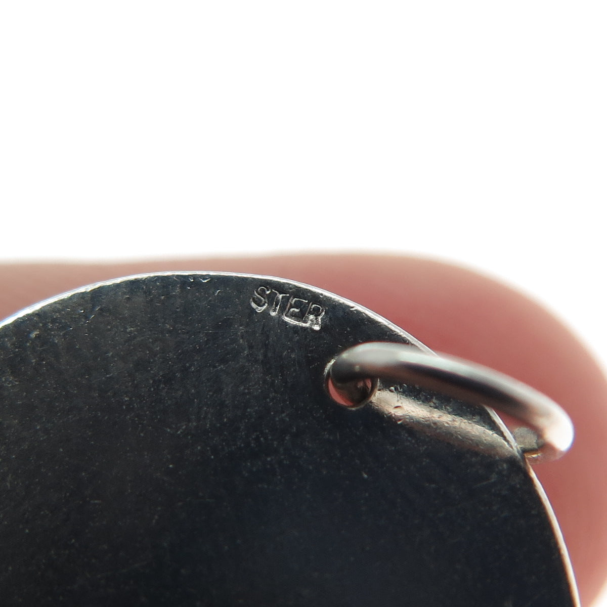 925 Sterling Silver Vintage Letter O Initial Minimalist Charm Pendant