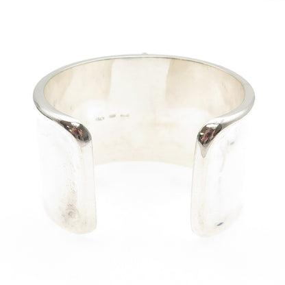 925 Sterling Silver 18K Gold Vintage Italy Floral Adjustable Bracelet 6.25"