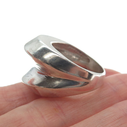 ESPO JOSEPH ESPOSITO 925 Sterling Silver Vintage Modernist Ring Size 7.25