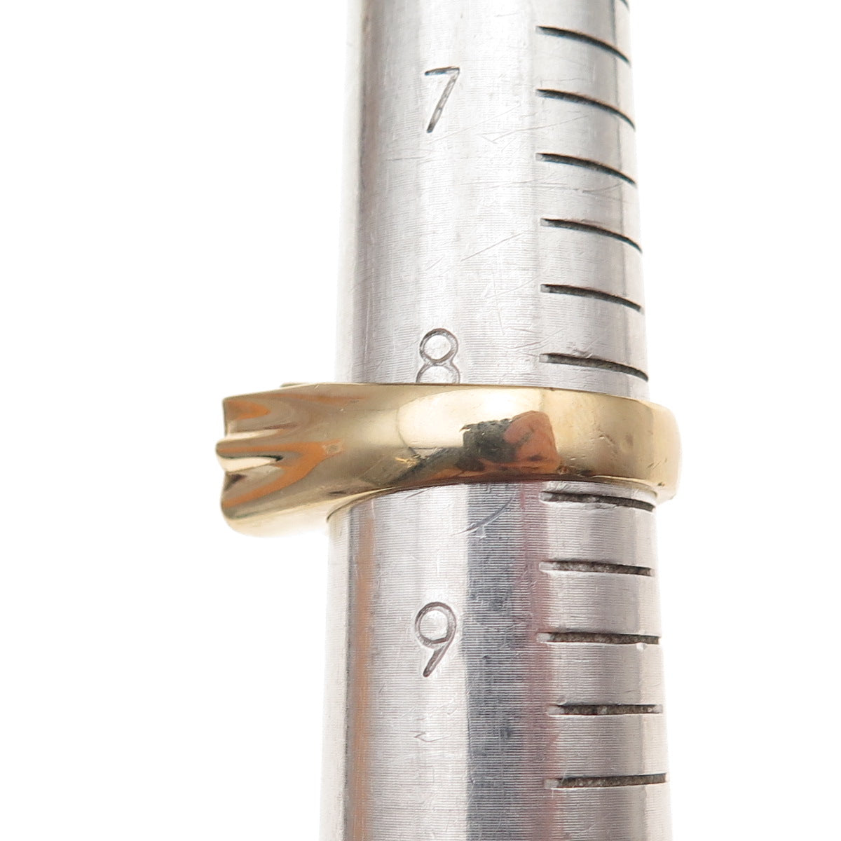 925 Sterling Silver Gold Plated Latisha Name Ring Size 8.5
