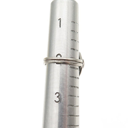 925 Sterling Silver & Gold Antique Victorian Real Lapis Heart Ring Size 2.25