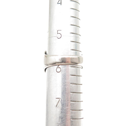 VARGAS 925 Sterling Silver Antique Art Deco Real Tiger Eye Ring Size 6