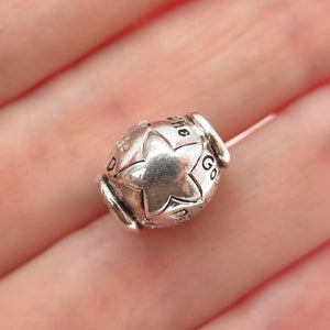 925 Sterling Vintage Go Confidently in The Direction of Your Dreams Bead Charm