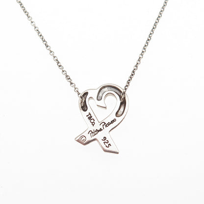 Tiffany & Co. Paloma Picasso Sterling Silver Vintage Loving Heart Necklace 16"