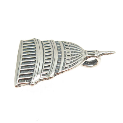 HAMILTON & HAMILTON 925 Sterling Silver Vintage United States Capitol Pendant