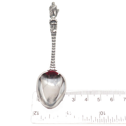 George Aldwinckle 925 Sterling Silver Antique 1862 London Apostle Coffee Spoon