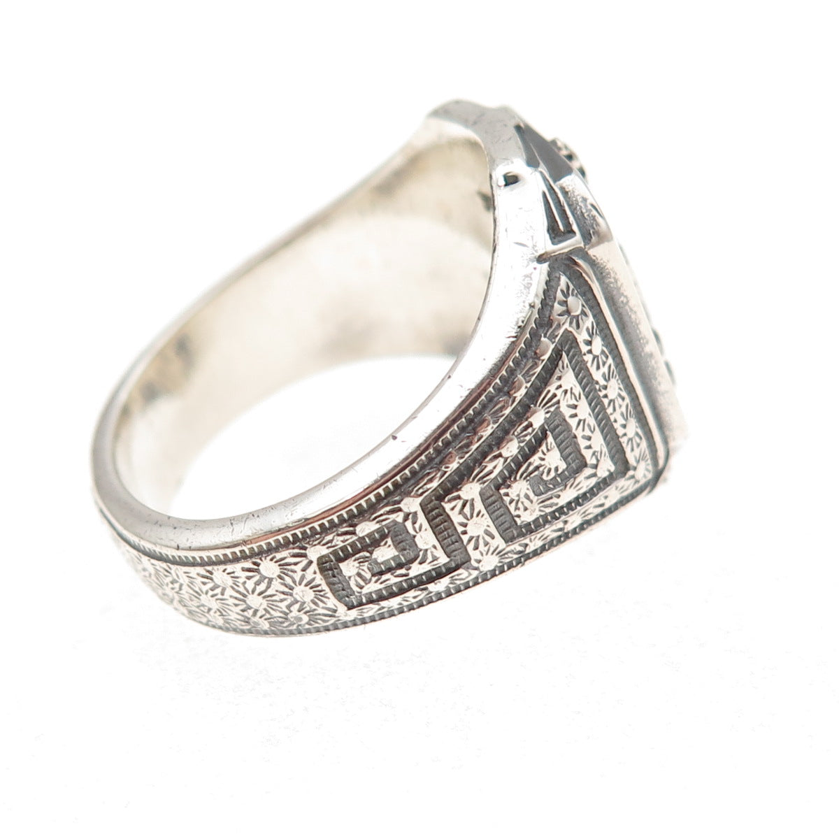 Lloyd Garfield Balfour 925 Sterling Vintage Knights Templar Cross Ring Size 9
