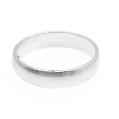 925 Sterling Silver Vintage MDSY Classic Wedding Band Ring Size 9.75