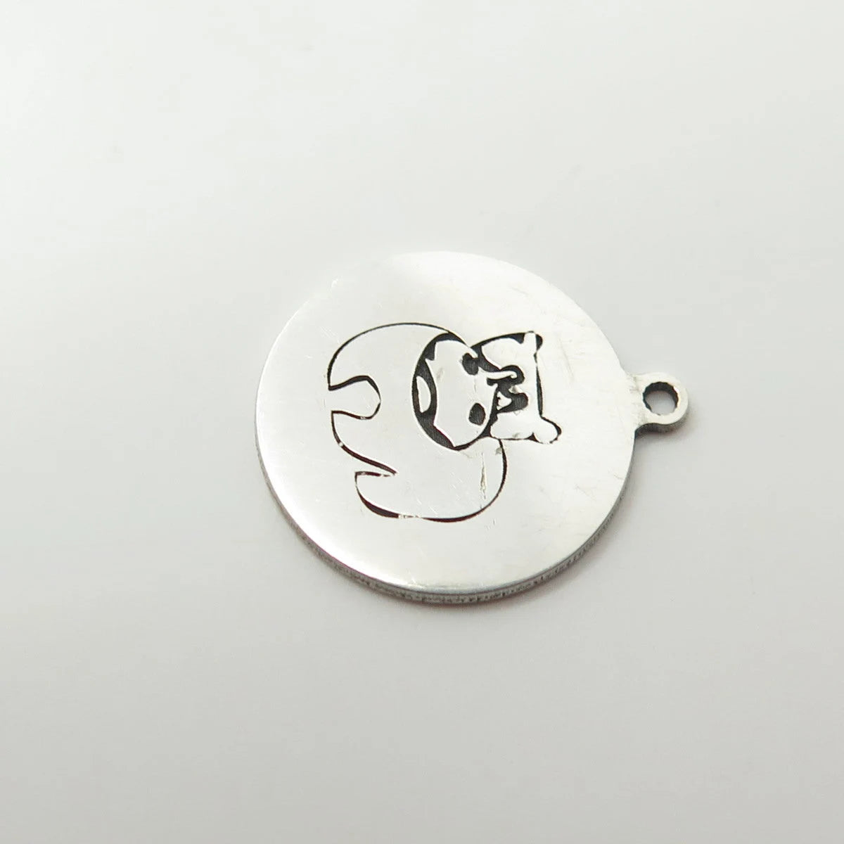 925 Sterling Silver USA Two In Town Hippopotamus Charm Pendant