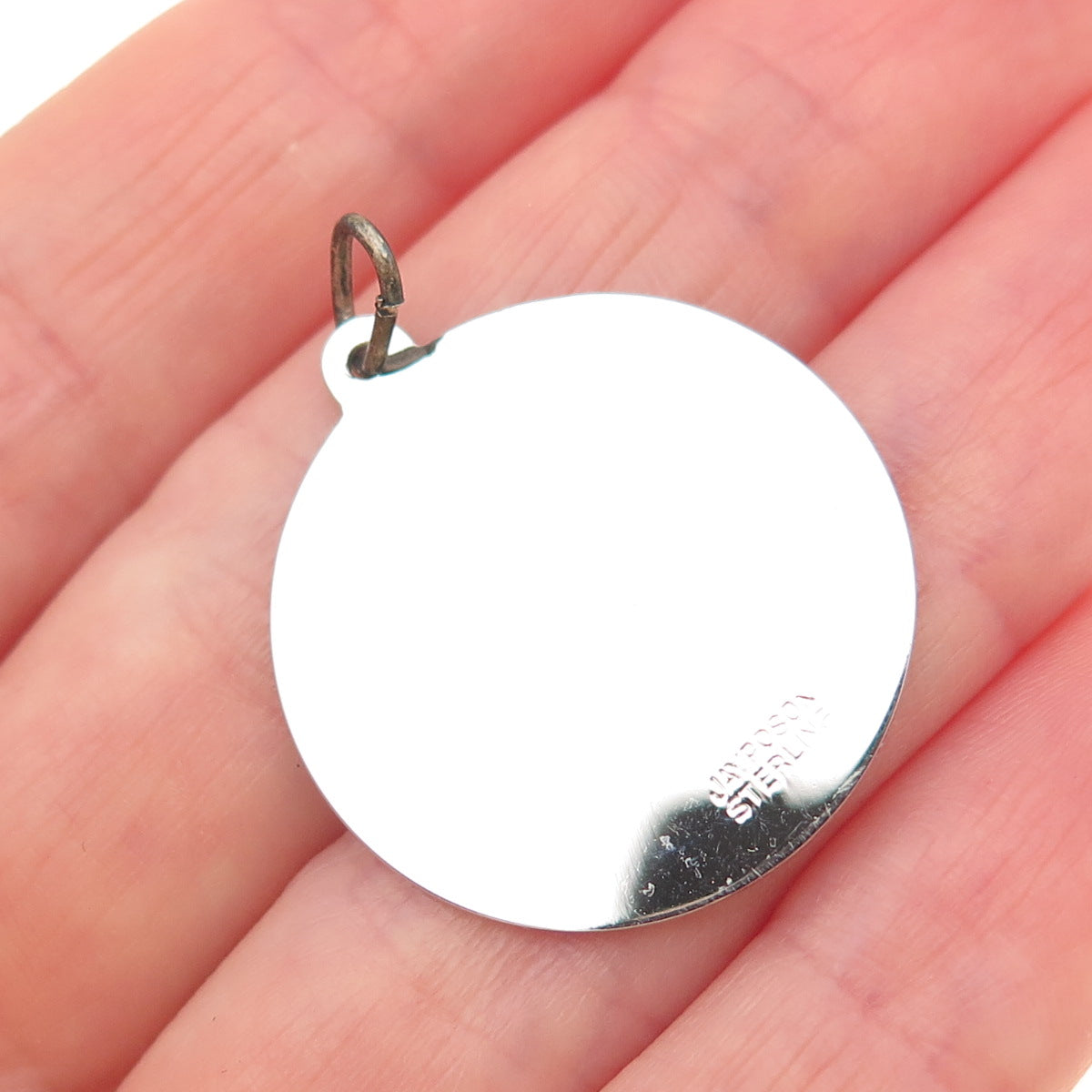 JAY POSON 925 Sterling Silver Vintage Sunday's Child Charm Pendant