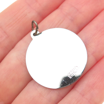 JAY POSON 925 Sterling Silver Vintage Sunday's Child Charm Pendant