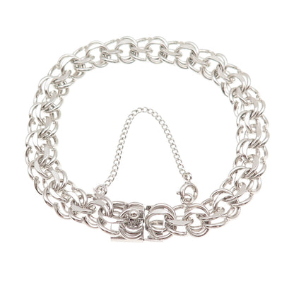 Binder Bros 925 Sterling Silver Vintage Bismark Link Bracelet 7"