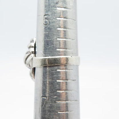 925 Sterling Silver Vintage Twisted Wide Ring Size 6