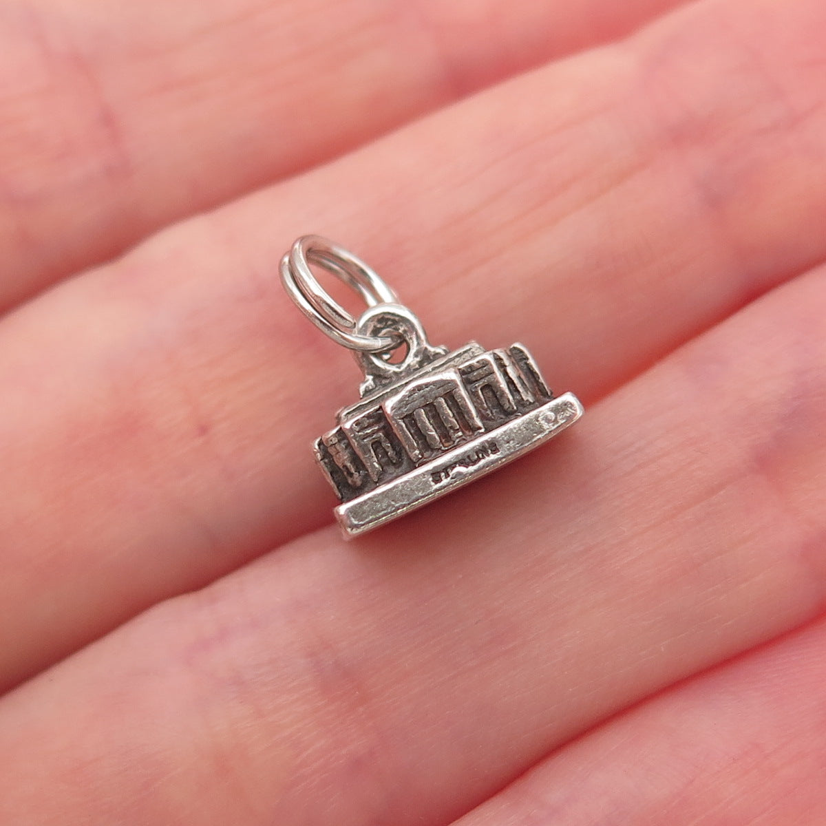 925 Sterling Silver Vintage Thomas Jefferson's Monticello Plantation Pendant