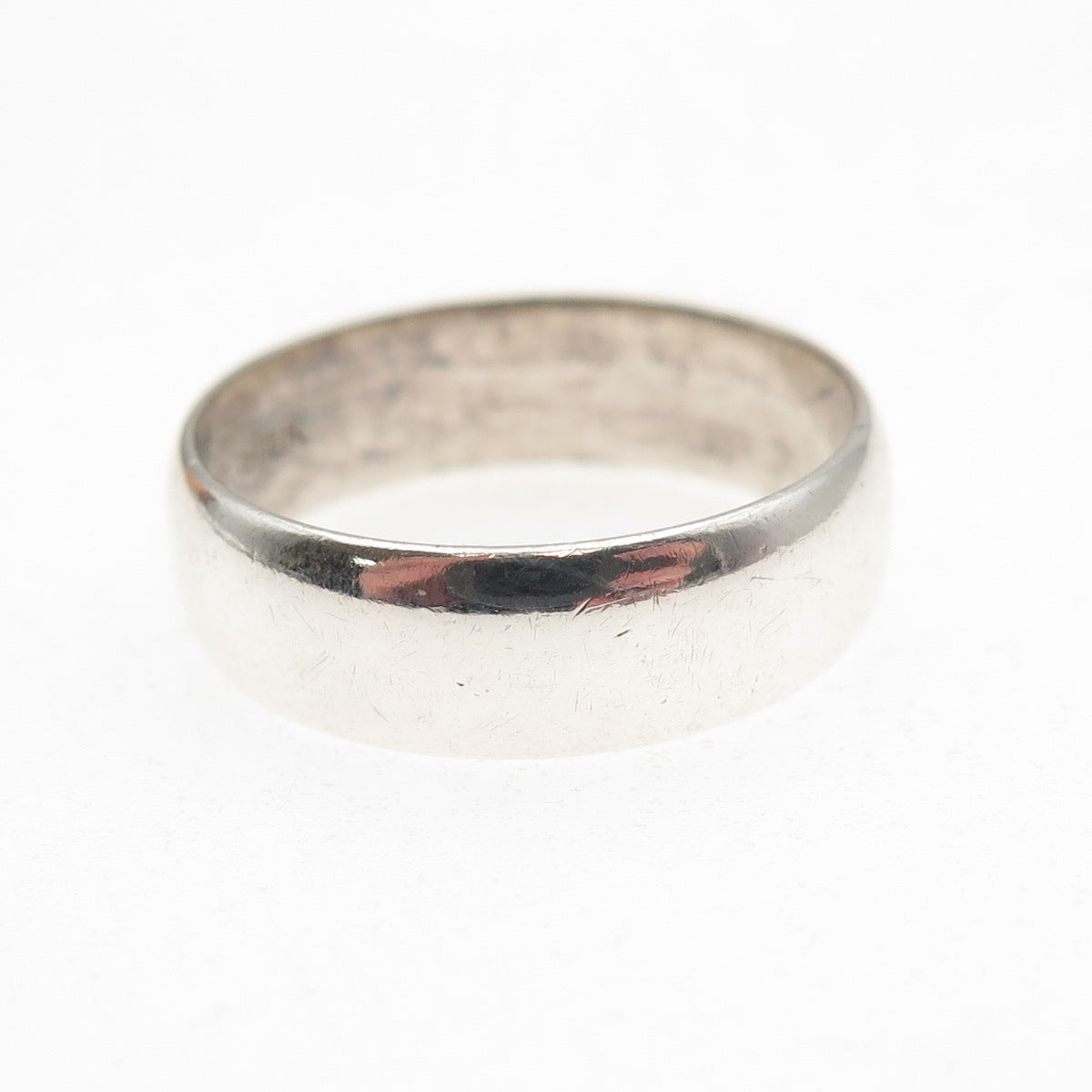 Wheeler Mfg 925 Sterling Silver Vintage Classic Wedding Band Ring Size 8