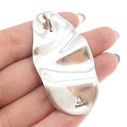 PLUS 925 Sterling Silver Vintage Modernist Pendant