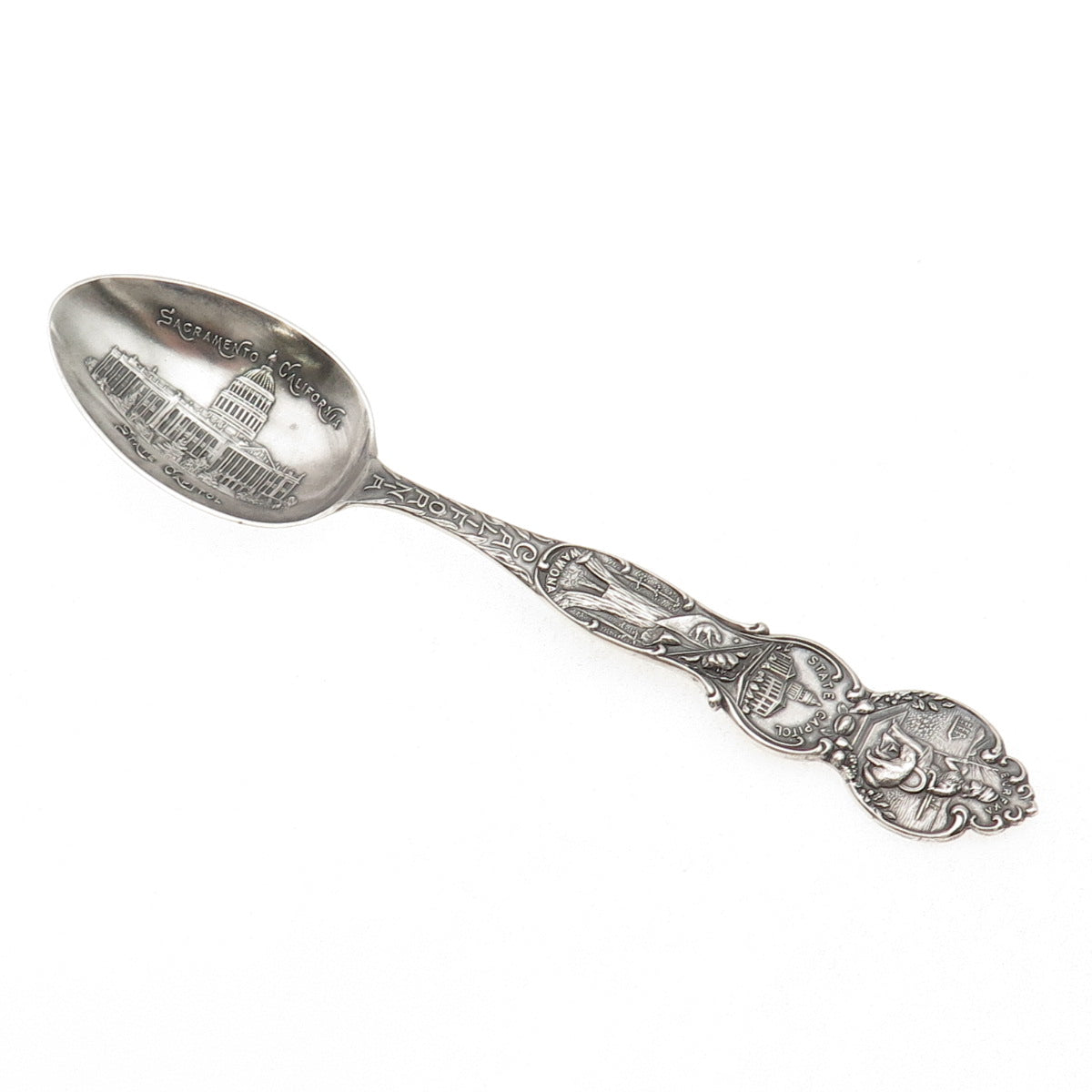 Joseph Mayer & Co. 925 Sterling Silver Antique Art Deco California Coffee Spoon