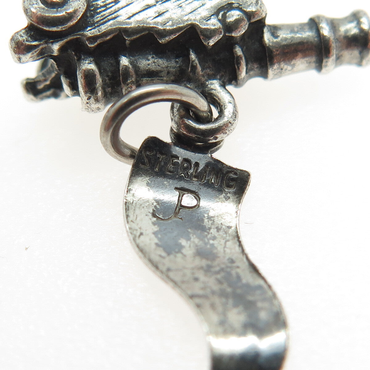 PACIFIC JEWELRY 925 Sterling Silver Vintage "Virginia Beach" Artillery Pendant