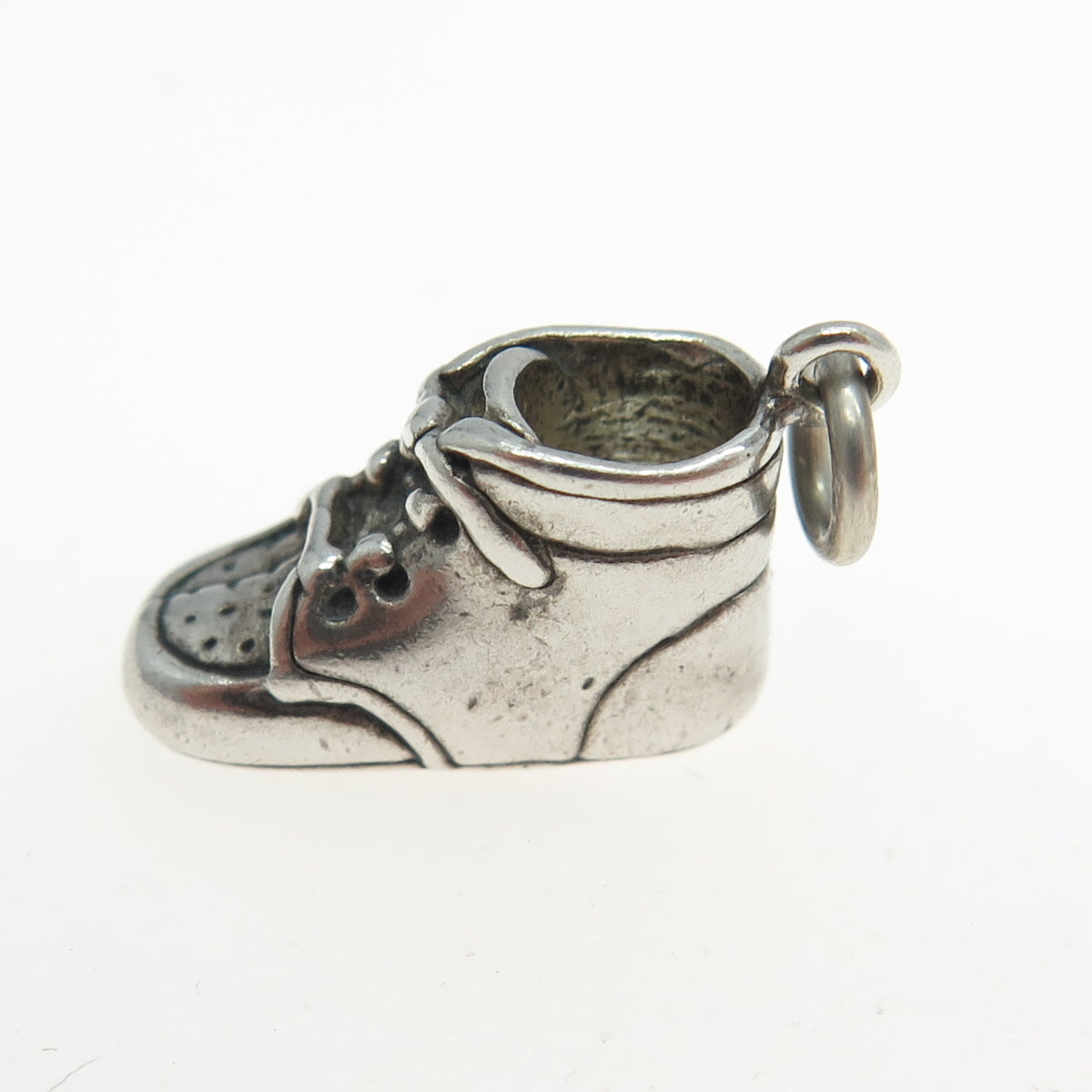 JEZLAINE 925 Sterling Silver Vintage Boot Shoe 3D Charm Pendant