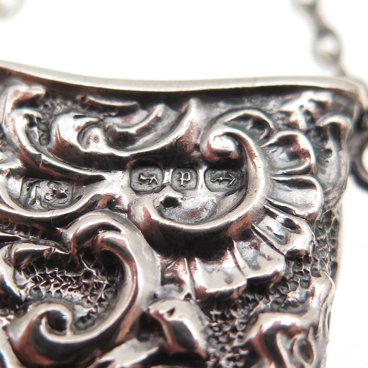 David & Lionel Spiers 925 Sterling Silver Antique 1889 Birmingham Chatelaine Fob