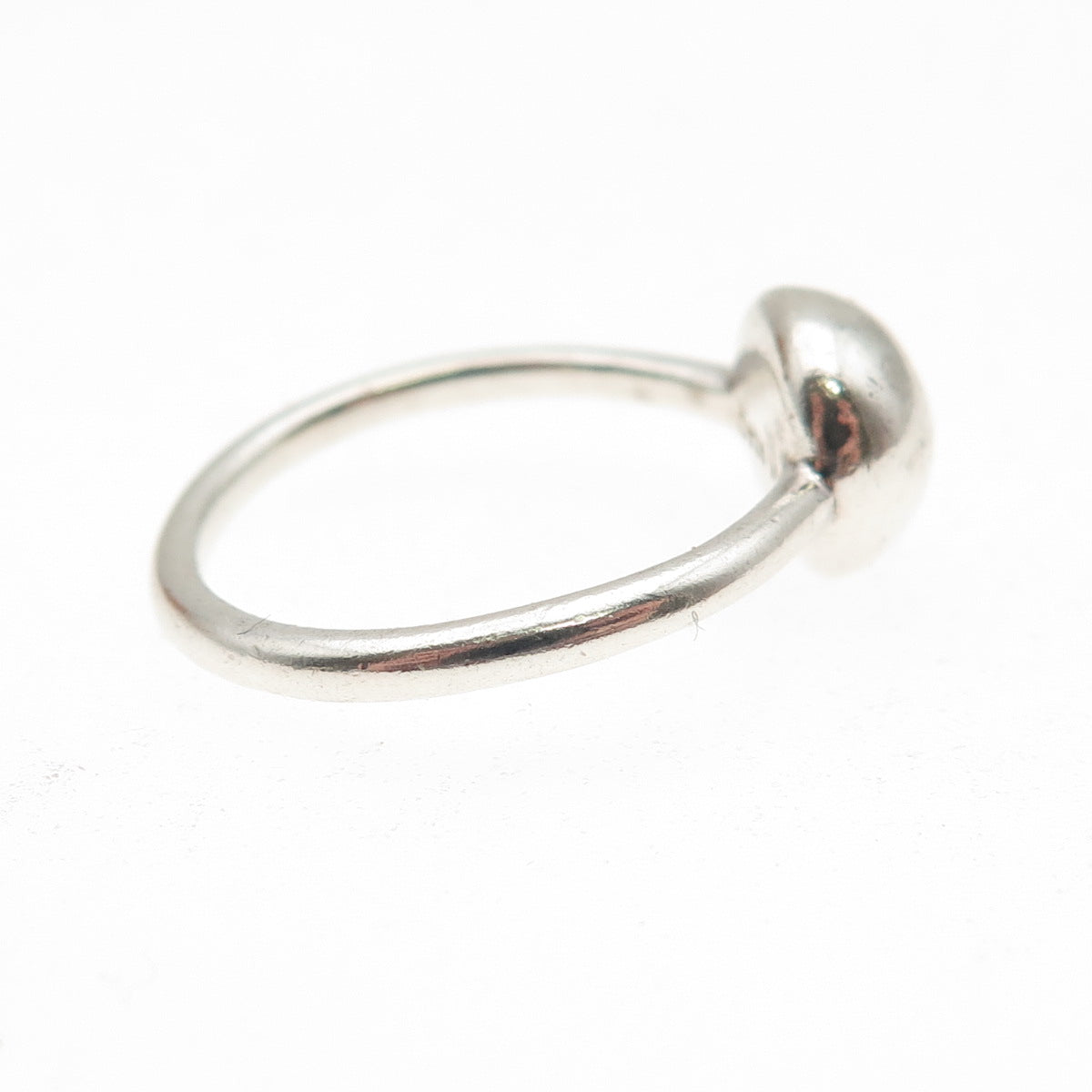 PANDORA 925 Sterling Silver Ball Ring Size 7.75