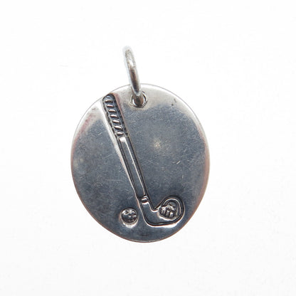 BRIGHTON 925 Sterling Silver Vintage Golf Club Oxidized Charm Pendant
