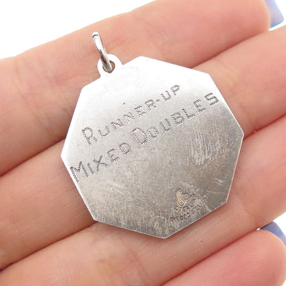 Dieges & Clust 925 Sterling Antique 1937 Michigan Mixed Intercollegiate Pendant