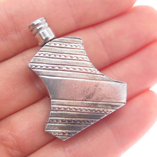 916 Silver Antique Art Deco European Perfume Bottle