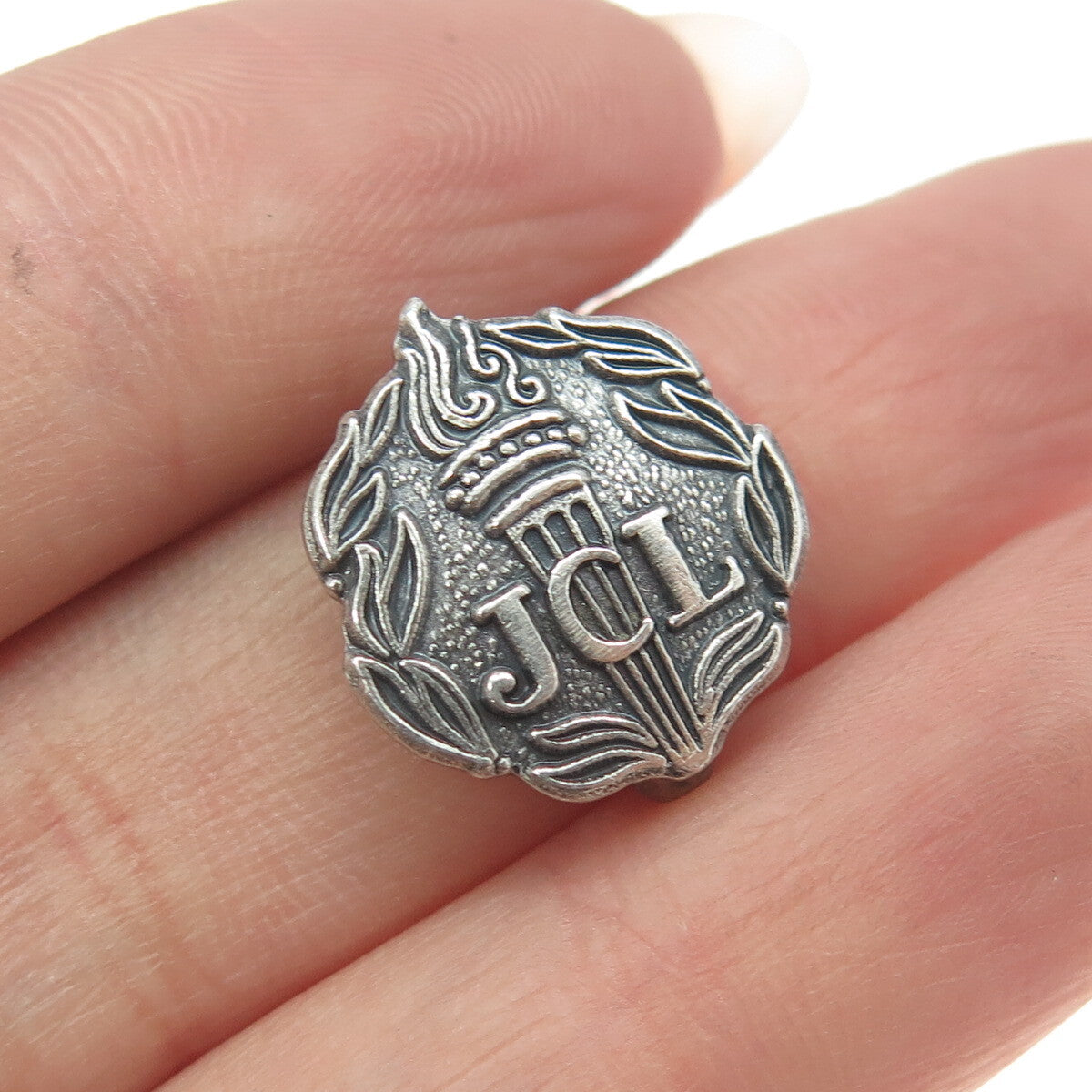 925 Sterling Silver Antique Art Deco National Junior Classical League Pin Brooch