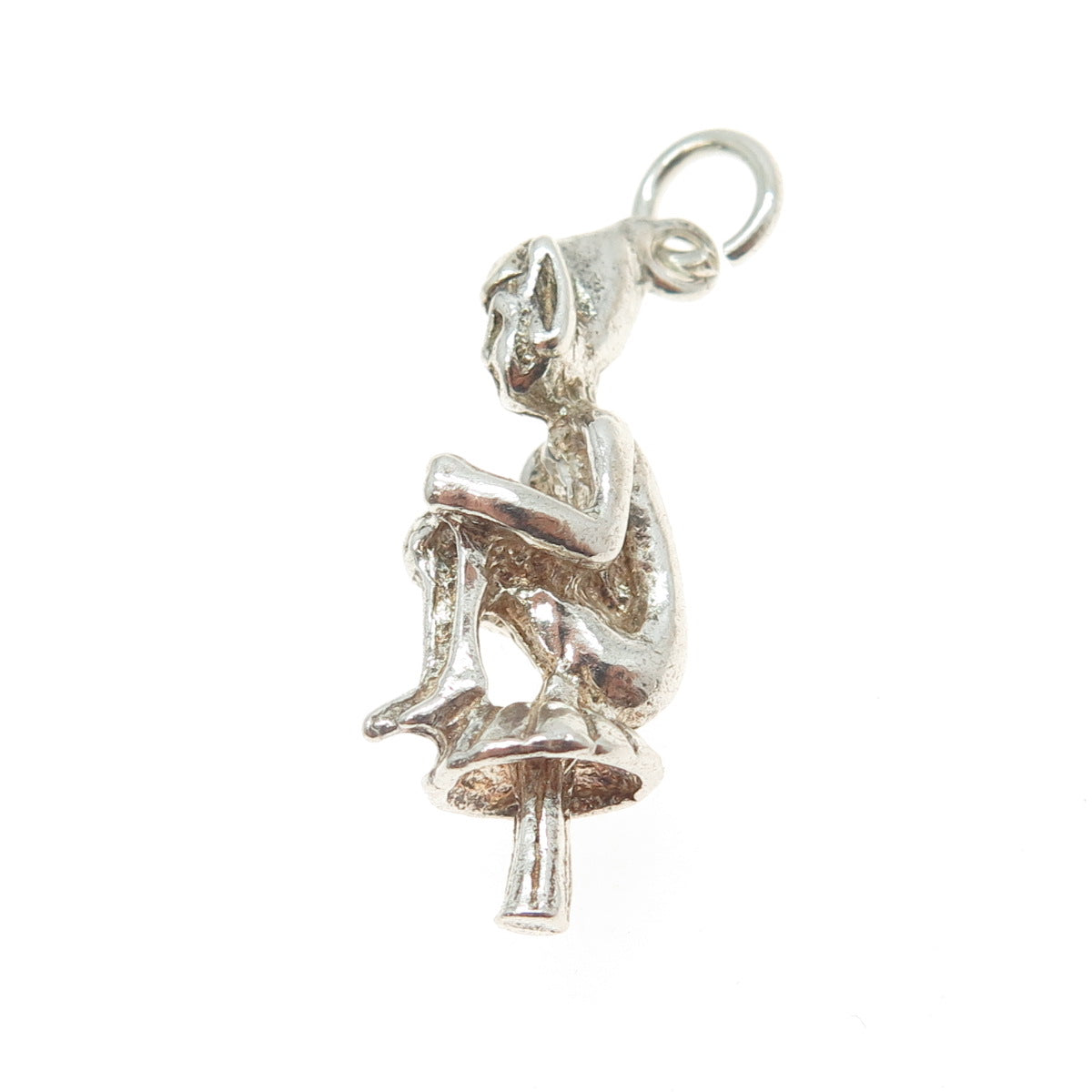 925 Sterling Silver Vintage Cartoon Character 3D Pendant