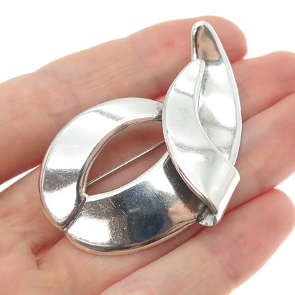 925 Sterling Silver Vintage Mexico Modernist Pin Brooch