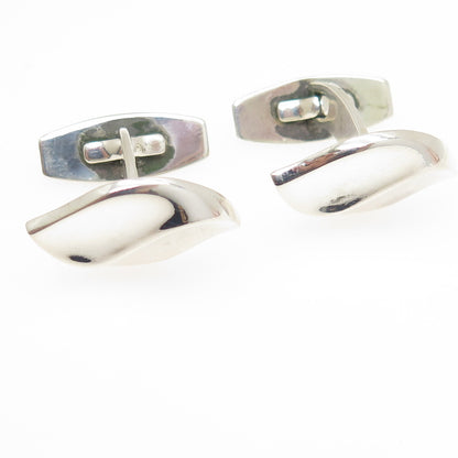 TAGE HANSENS GULDSMEDIE 925 Sterling Silver Vintage Denmark Modernist Cufflinks