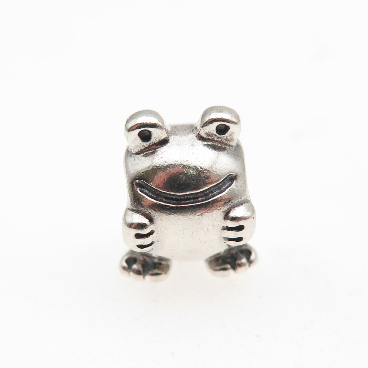 Pandora 925 Sterling Silver Frog Slide Bead Charm
