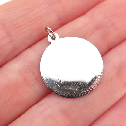 925 Sterling Silver Vintage Happy Birthday Cake Mini Charm Pendant
