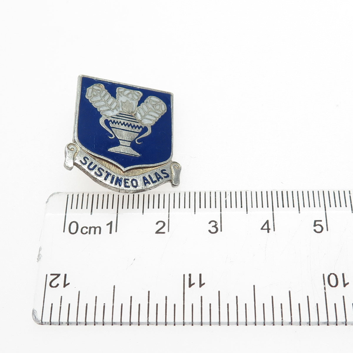 N.S. Meyer Inc Sterling Antique WWII Enamel Air Corps Technical School Brooch