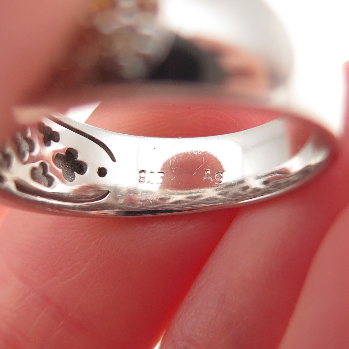 925 Sterling Silver Round-Cut Champagne C Z Sparkle Ring Size 9.5