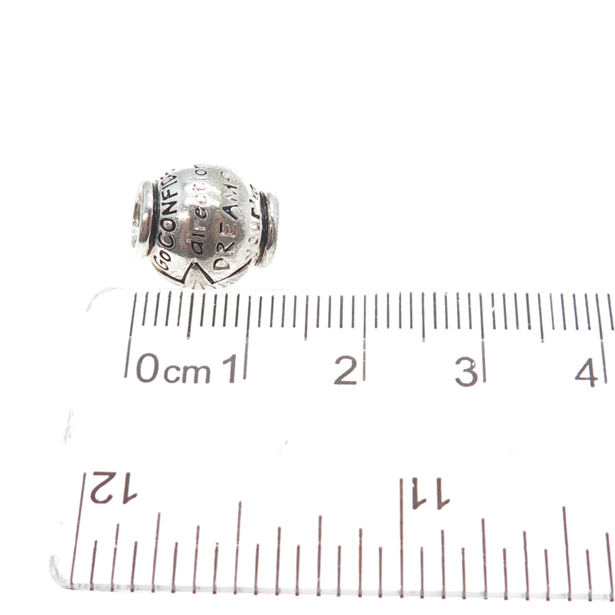 925 Sterling Vintage Go Confidently in The Direction of Your Dreams Bead Charm