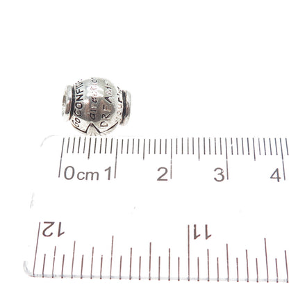 925 Sterling Vintage Go Confidently in The Direction of Your Dreams Bead Charm
