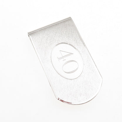 Dolan & Bullock 925 Sterling Silver Vintage Lucky Number 40 Money Clip